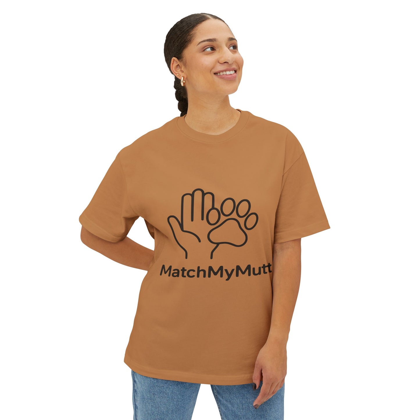 Pawprint Pet Lover Tee, Unisex Oversized Boxy Tee for Dog Owners, Comfortable Animal Lover Shirt, Perfect Gift for Pet Holidays, Match [...]