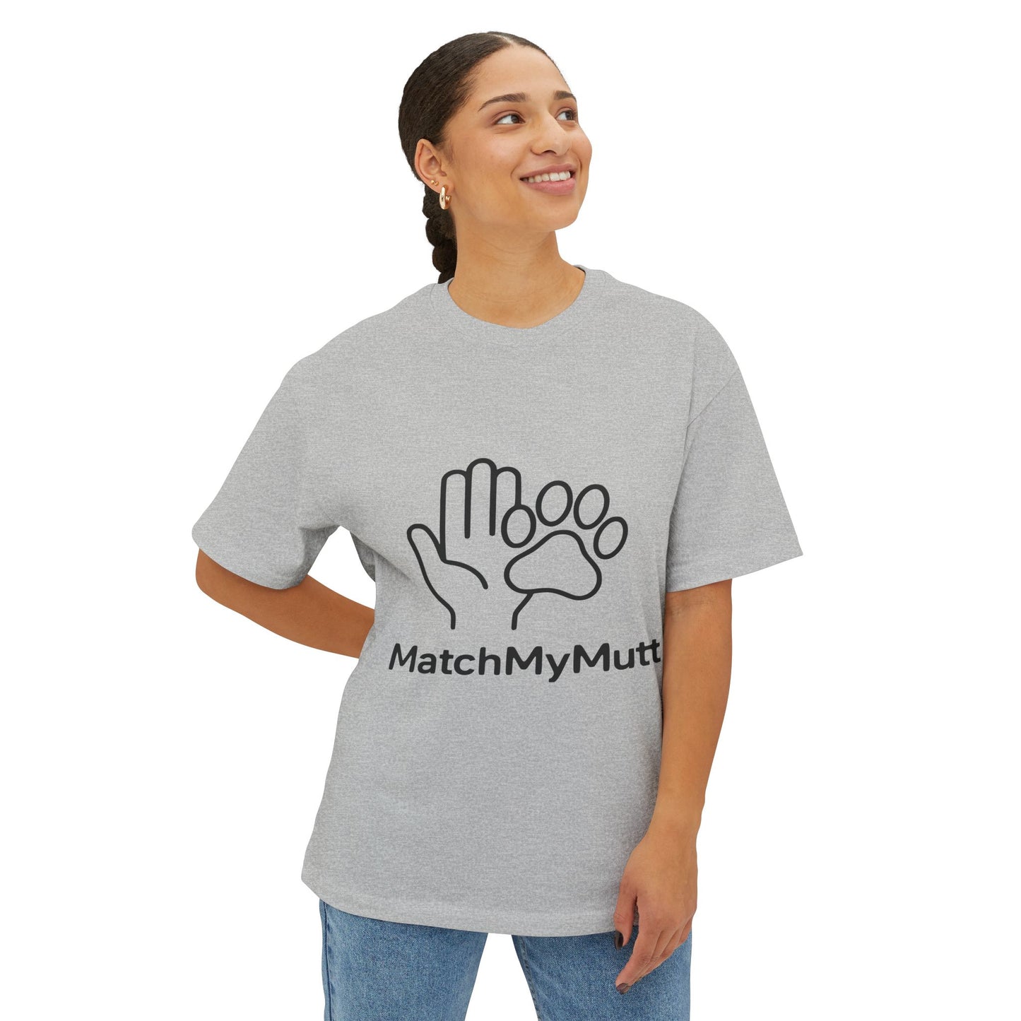 Pawprint Pet Lover Tee, Unisex Oversized Boxy Tee for Dog Owners, Comfortable Animal Lover Shirt, Perfect Gift for Pet Holidays, Match [...]